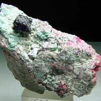 Cuprite With Chrysocolla & Cobaltoan Calcite