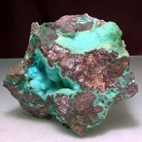 Quartz On Chrysocolla