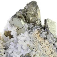 Pyrite Galena & Celestine With Quartz