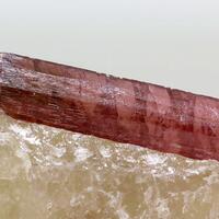 Rubellite On Quartz