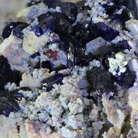 Azurite With Chalcedony & Cerussite