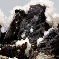 Axinite & Calcite With Chamosite