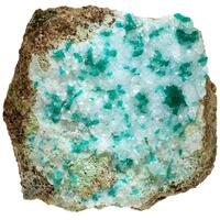 Dioptase & Calcite