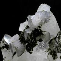 Calcite On Quartz With Chlorite