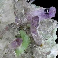 Amethyst Prehnite & Calcite