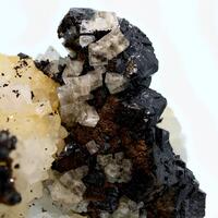 Quartz Psm Fluorite With Sphalerite Fluorite & Siderite