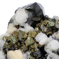 Sphalerite Chalcopyrite & Galena with Calcite & Quartz