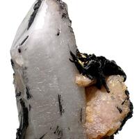 Rhodochrosite & Wolframite With Quartz
