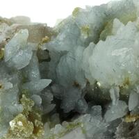 Tourmaline On Calcite With Feldspar