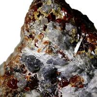 Magnetite Fluoborite Chondrodite & Calcite