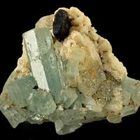 Tantalite With Aquamarine