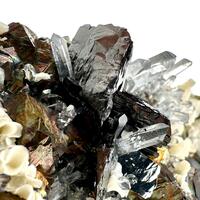 Wolframite With Chalcopyrite Quartz Calcite & Dolomite