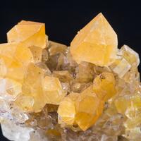 Quartz With Inclusions On Calcite