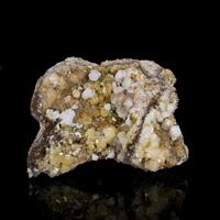 Quartz With Fossil Psm Goethite Inclusions & Calcite