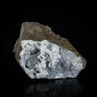 Stilbite With Calcite On Basalt