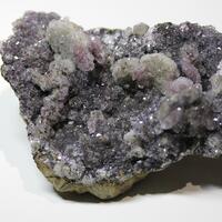 Apophyllite Quartz Calcite On Hematite & Hedenbergite