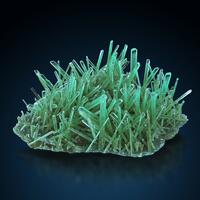 Selenite With Atacamite