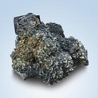 Ferberite With Arsenopyrite