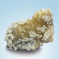 Fluorite With Baryte & Dolomite & Calcite