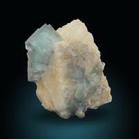 Fluorite On Calcite