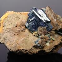 Azurite & Bromian Chlorargyrite