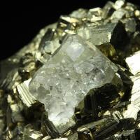 Fluorite On Pyrite