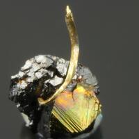 Gold On Chalcopyrite & Sphalerite