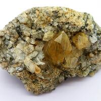 Quartz With Rutile & Xenotime-(Y)