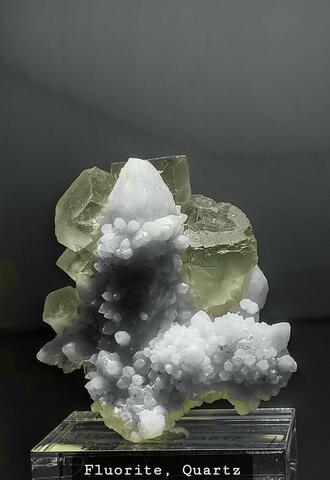 Mineral Images Only: Fluorite Quartz