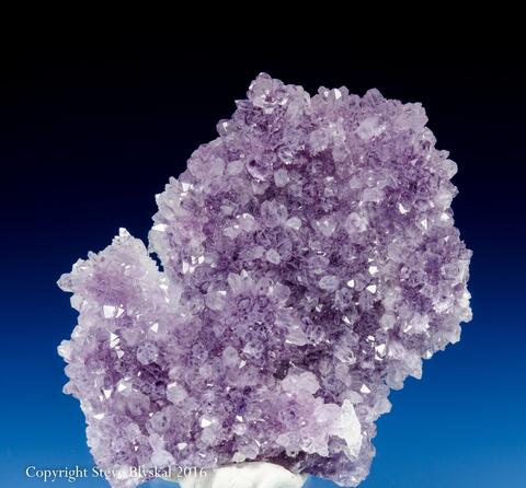 Mineral Images Only: Amethyst With Small Calcite Crystals