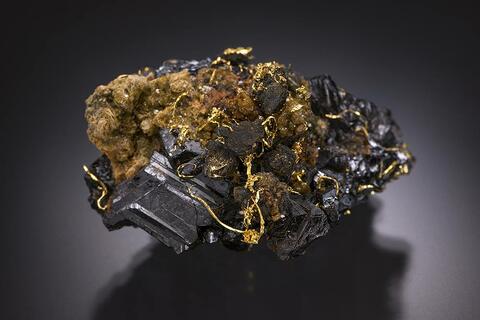 Mineral Images Only: Gold & Sphalerite