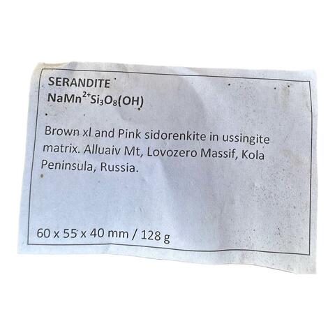 Label Images - only: Sérandite & Sidorenkite