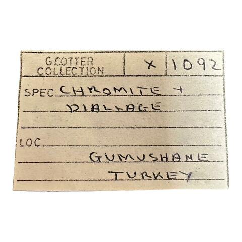 Label Images - only: Chromite & Diallage
