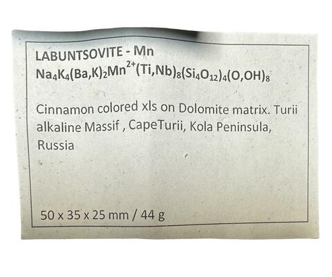 Label Images - only: Labuntsovite-Mn