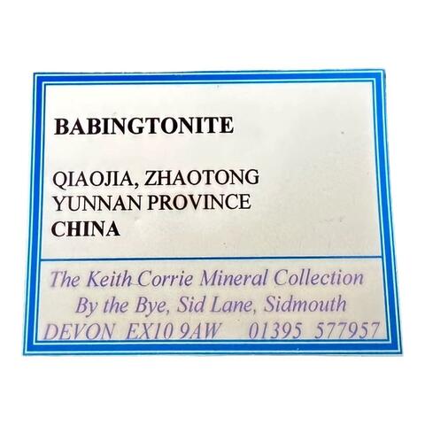 Label Images - only: Babingtonite & Prehnite