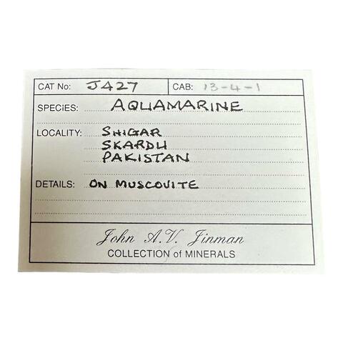 Label Images - only: Aquamarine & Muscovite