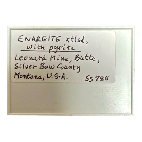 Label Images - only: Enargite & Pyrite