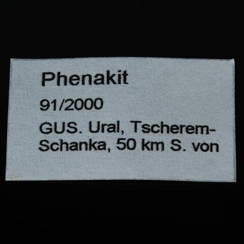 Label Images - only: Phenakite