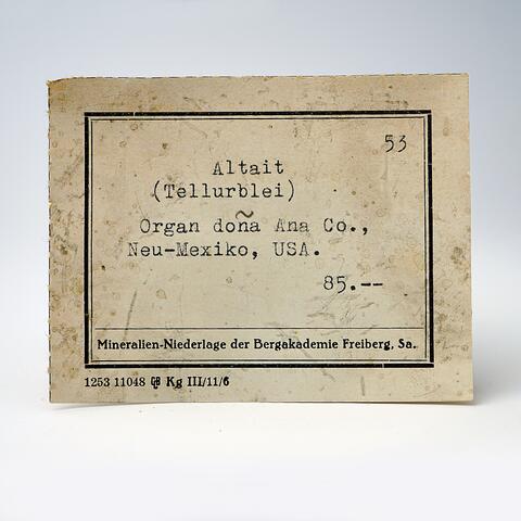 Label Images - only: Altaite