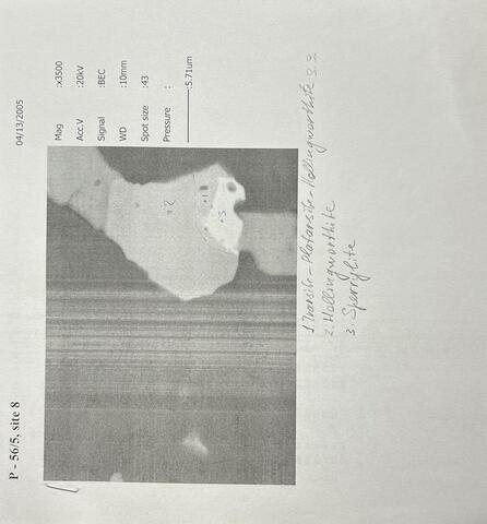 Analysis Report - only: Platarsite Stillwaterite Keithconnite & Irarsite