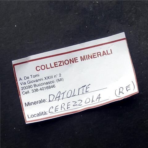 Label Images - only: Datolite