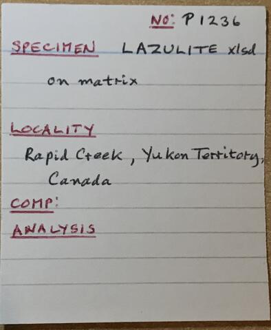 Label Images - only: Lazulite
