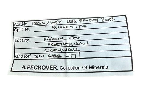 Label Images - only: Mimetite