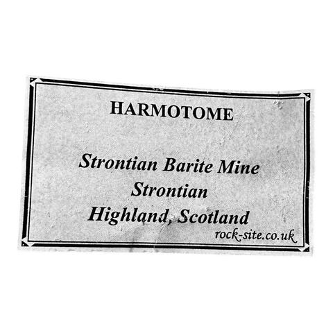 Label Images - only: Harmotome On Calcite