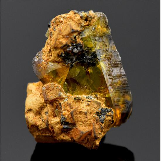 Titanite With Calcite & Aegirine