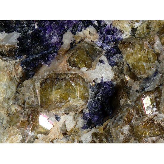 Bavenite Fluorite & Vesuvianite