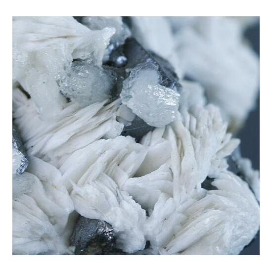 Baryte With Galena & Calcite