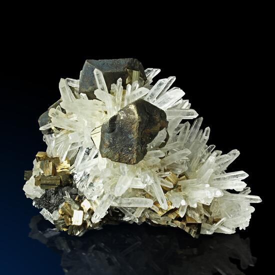 Quartz Chalcopyrite & Pyrite