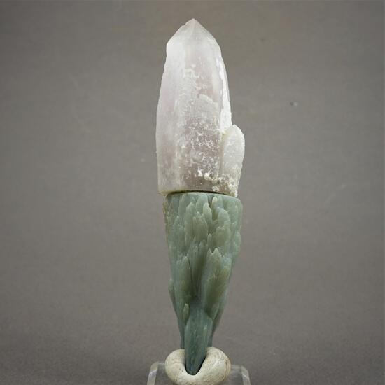 Prase With Amethyst Sceptre