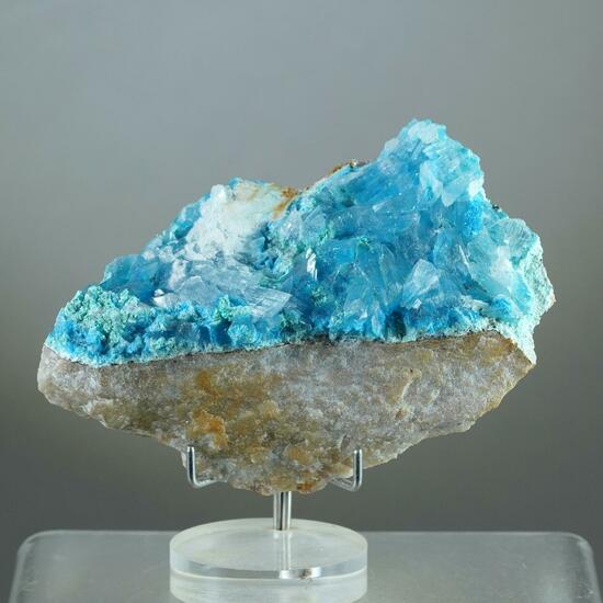 Serpierite Selenite Zincowoodwardite & Malachite